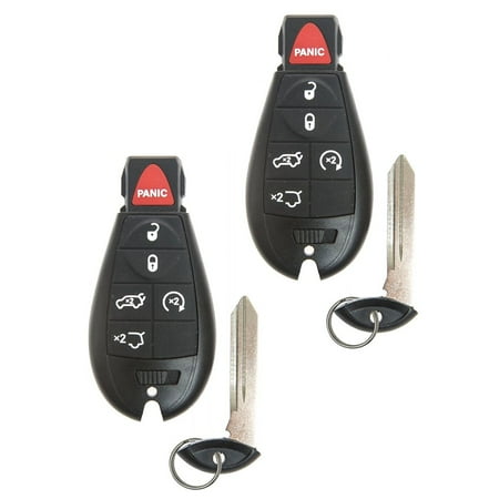 BestKeys Do-It-Yourself Programming Fobik Replacement Key Fob for Jeep Commander 2008-2010, 2 Pack