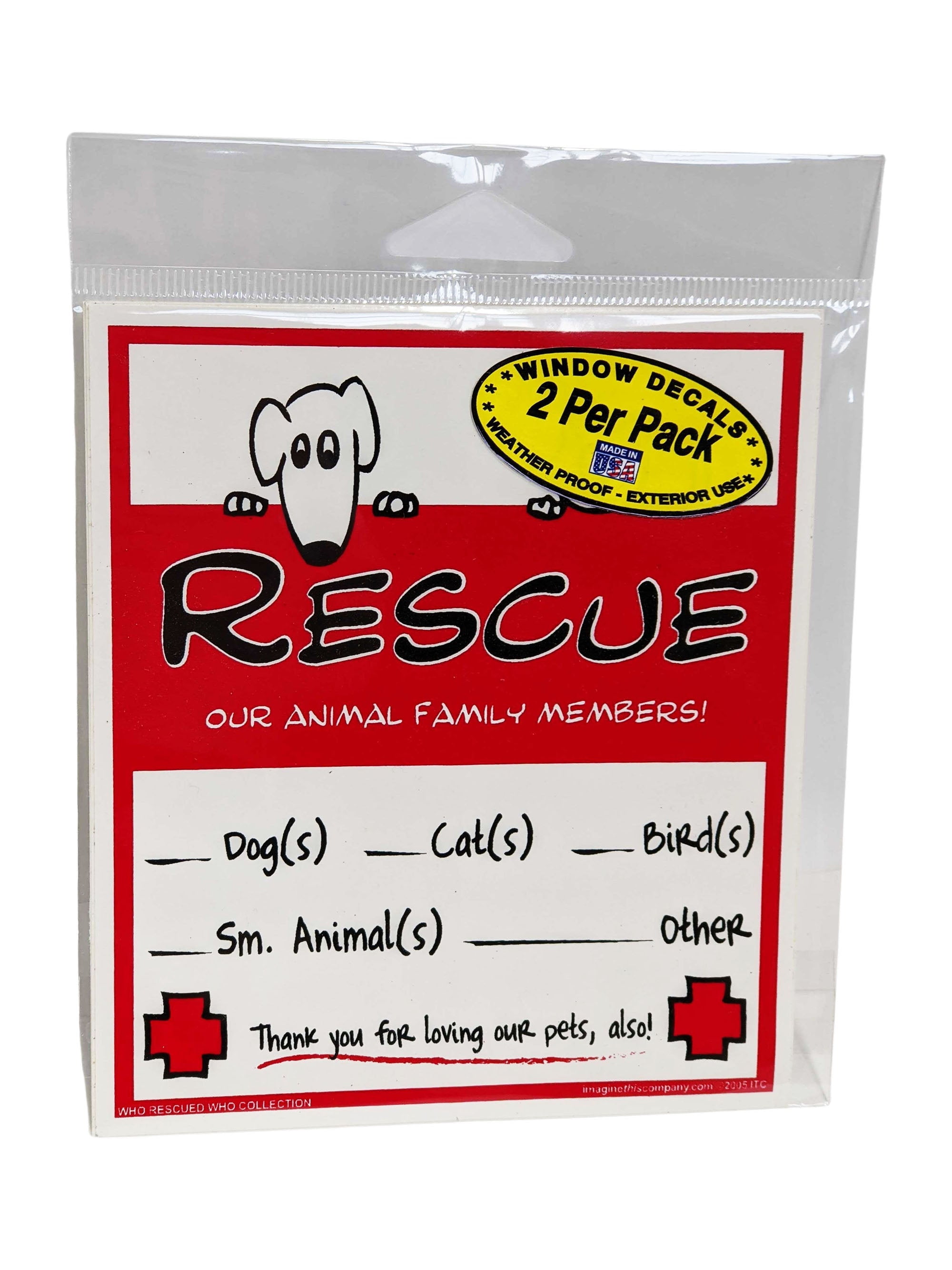 Imagine This Rescue Our Pets Wall Sticker - Walmart.com