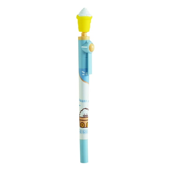 Under $2 Retractable Pen, Multicolor Click Pen, Retractable Ballpoint Pen Set, Fun Food Themes, Smooth Writing 0.7Mm Tip for Office Home Collection, by Goohae