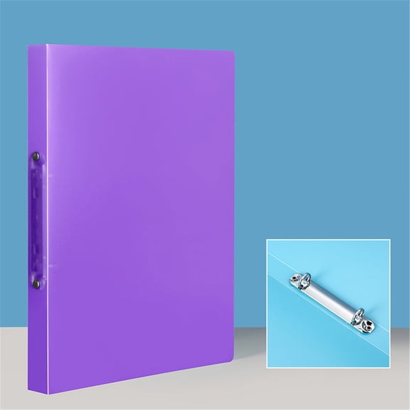 2 Ring Binder 1 Inch, A4 Document Organizer with Transparent PP Cover, O Shape Round Rings Plastic File Folder for School Office Supplies Classroom Must Haves
