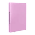thumbnail image 1 of 2 Ring Binder A4 Plastic Document Folder Poly Binder for Letter Size Paper Resume Report Organizer Office Pink 1 Pack, 1 of 9