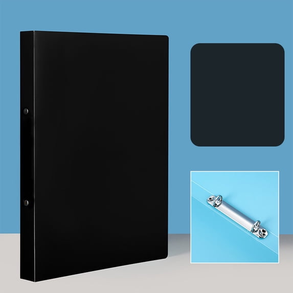 2 Ring Binder, Durable 1 Inch Binder, Colored Three Ring Binder For Home Office Supplies, 1 Inch Binders 2 Ring, Cute Binder, 2 Ring Binder 1 Inch, Classroom Must Haves Black