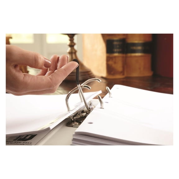 2-Ring Top-Opening Binder - Ocean Blue, 3" Spine, 525 Sheets - Durable Linen Binder for Top-Punched Paper, Reports, Spreadsheets & Documents with Lever Arch & Steel Edges