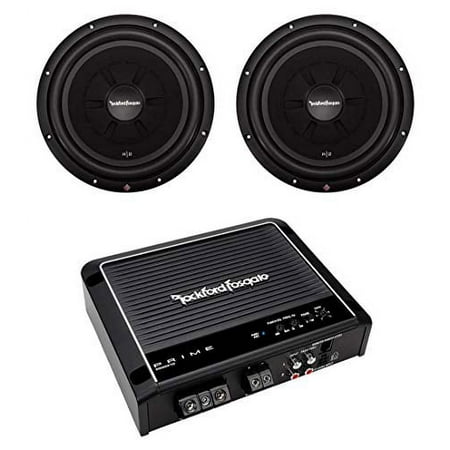 2) Rockford Fosgate R2SD4-12 12" Shallow Car Subwoofers+R500X1D Mono Amplifier