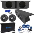 thumbnail image 1 of 2) Rockville 10" Subwoofers+Sub Box+Amplifier For 2007-2016 Jeep Wrangler 4-Door, 1 of 13