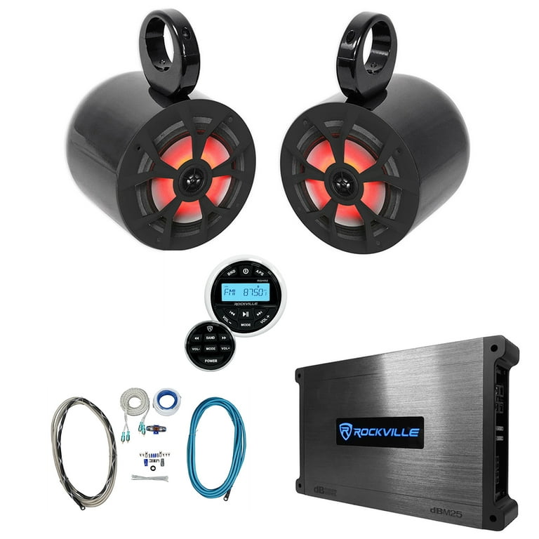 Rockville Boat Speakers And Amplifiers 2) Rockville RKL65MBW