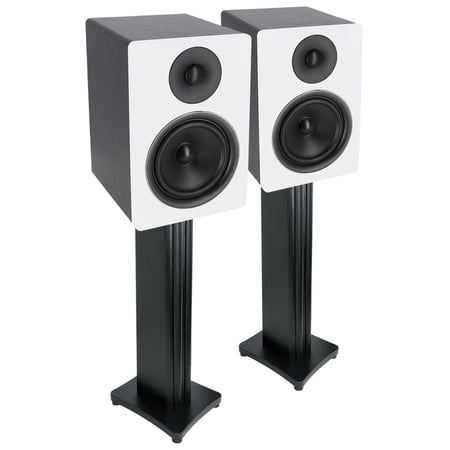 (2) Rockville APM6W 6.5" USB Studio Monitor Speakers+36" Black Premium Stands
