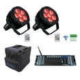 thumbnail image 1 of (2) Rockville BEST PAR H2O Water Resistant Lights+Bag+Wireless DMX Controller, 1 of 28