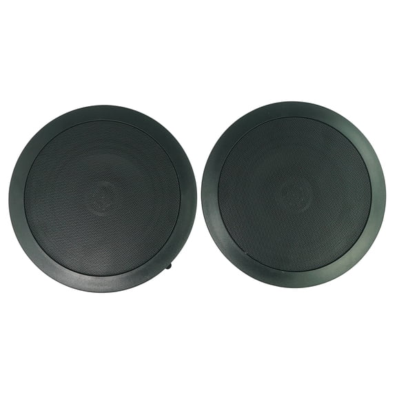 2) Rockville CC65T Black 6.5" Commercial 70v Ceiling Speakers For Restaurant