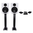 thumbnail image 1 of (2) Rockville DPM5W Dual Powered 5.25" 300w Active Studio Monitors+Stands+Pads, 1 of 10