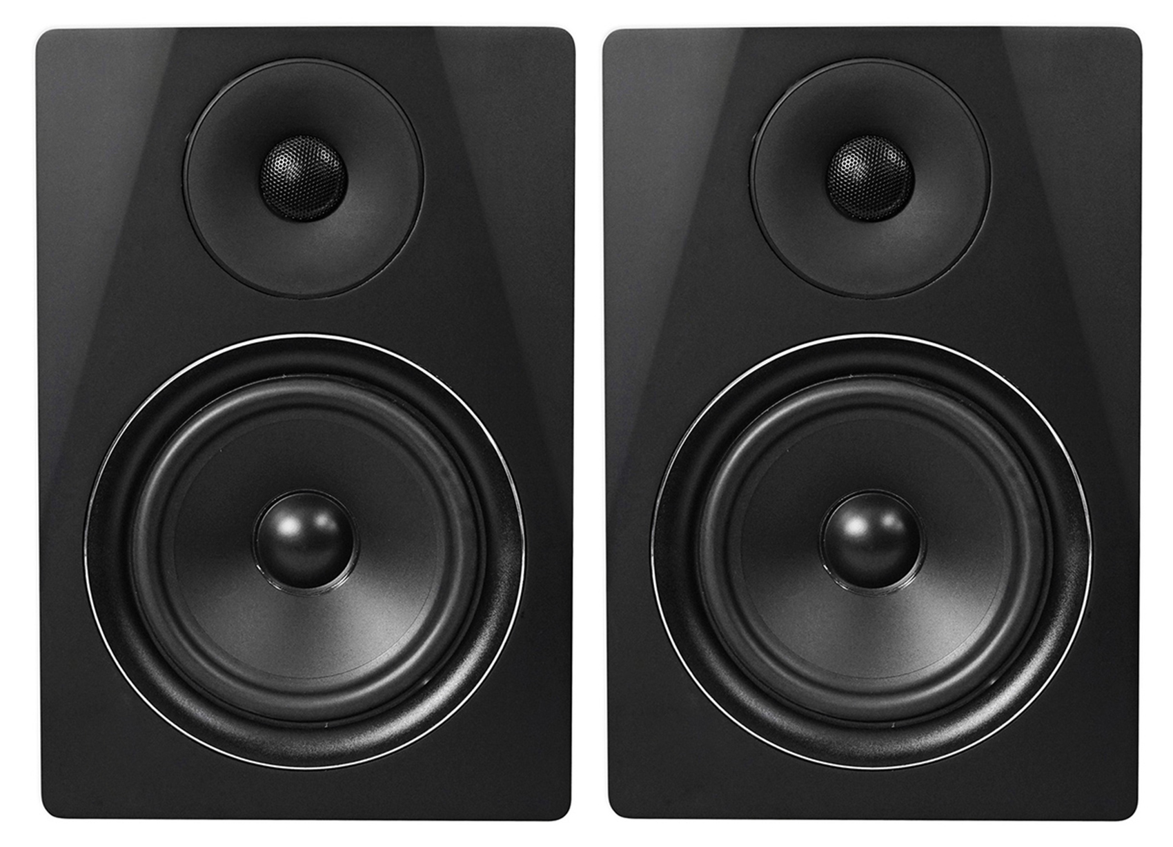 (2) Rockville DPM6B Dual Powered 6.5" 420 Watt Active Studio Monitor Speakers - image 1 of 7