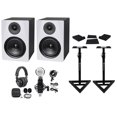 thumbnail image 1 of (2) Rockville DPM6W 6.5" 420w Dual Active Studio Monitors+Stands+Headphones+Mic, 1 of 13