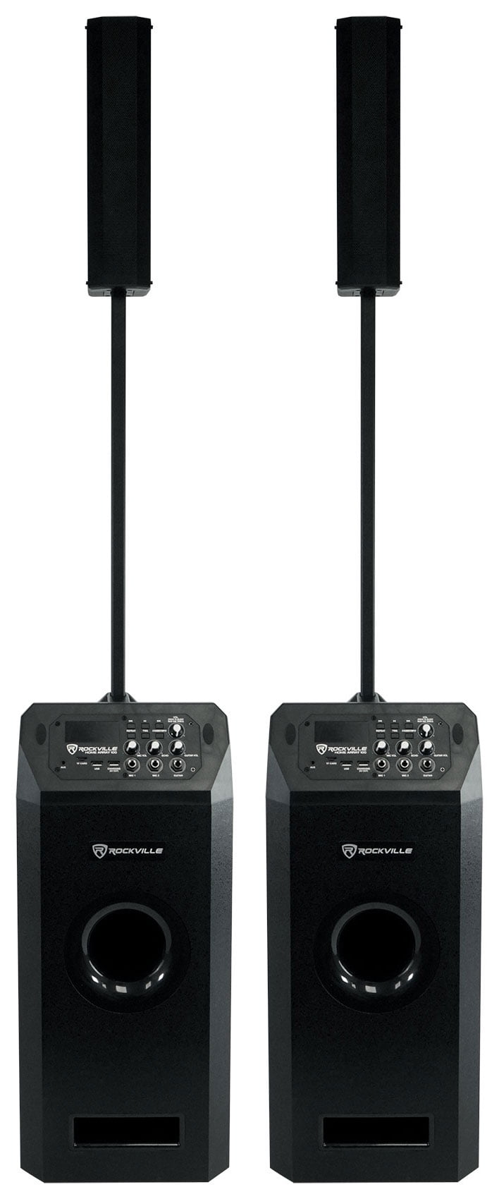 Rockville HOME ARRAY 100 Home Theater System w/(2) Speakers+Subwoofers+Bluetooth