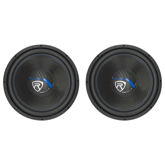 (2) Rockville K5 W15K5S2 15" 2000 Watt 2 Ohm Car Audio Subwoofers CEA Rated Subs