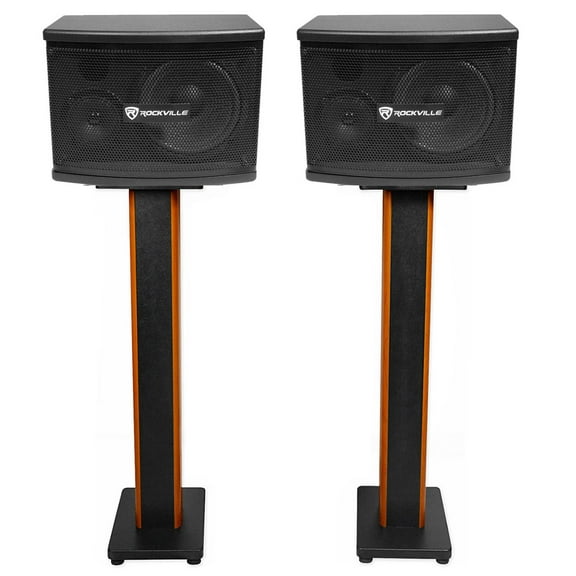 2) Rockville KPS65 6.5" 2-Way 400 Watt Karaoke/Pro Speakers+Furniture 36" Stands