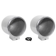(2) Rockville MAC90S 8" 360° Degree Swivel Chrome Surface Mount Speaker Pods