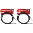 thumbnail image 1 of 2 Rockville RCGT6.0B 6'  1/4" TS to 1/4'' TS Guitar/Instrument Cable, 1 of 2
