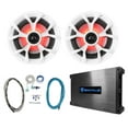 thumbnail image 1 of (2) Rockville RKL65MBW 6.5" 700 Watt Marine Boat LED Speakers+Amplifier+Amp Kit, 1 of 11