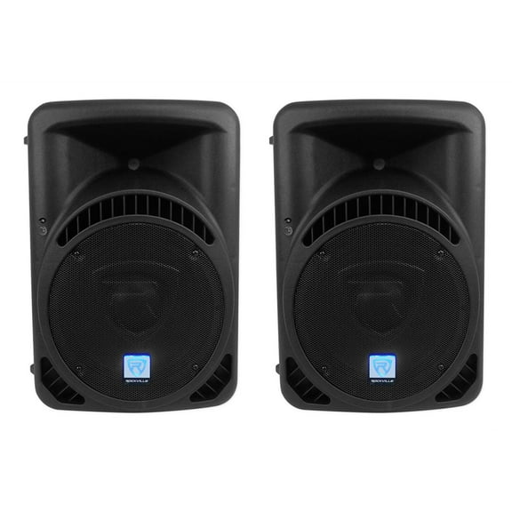 (2) Rockville RPG12BT 12" 800w Powered DJ PA Speakers BlueTooth, Wireless Link