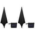 thumbnail image 1 of (2) Rockville RSC7B Black Tripod PA Speaker Stand Scrims Cloth 360 Degree Cover, 1 of 6