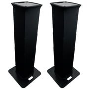 2 Rockville RTP-GO Black Portable Collapsible DJ Totem Light Stands+Bags+Scrims