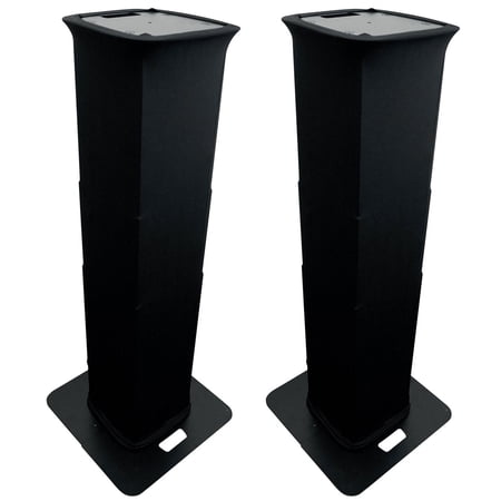2) Rockville RTP-GO Black Portable Collapsible DJ Totem Light Stands+Bags+Scrims