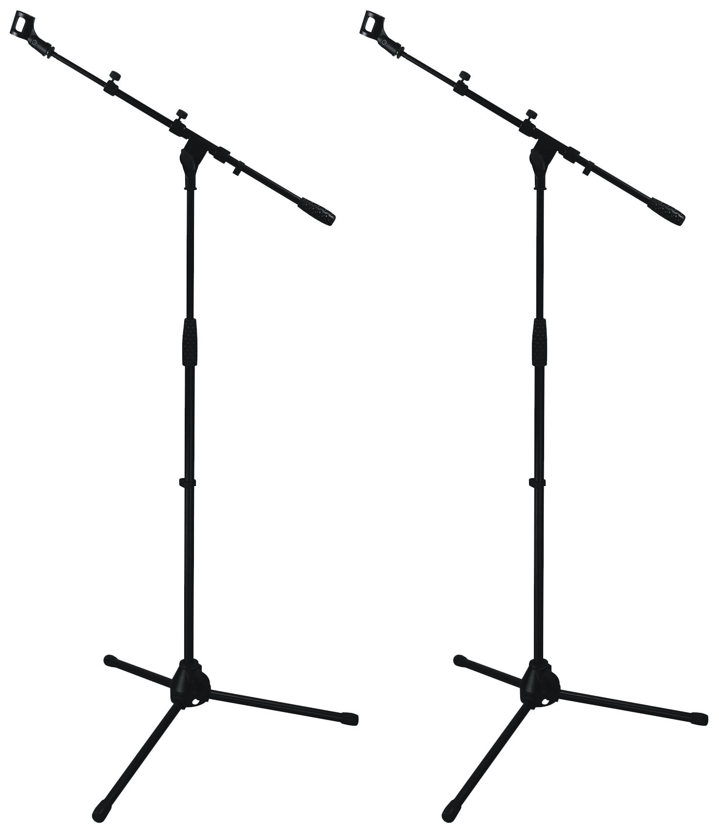 (2) Rockville RVMIC1 Dual Boom Microphone Stands w/ Tripod Base