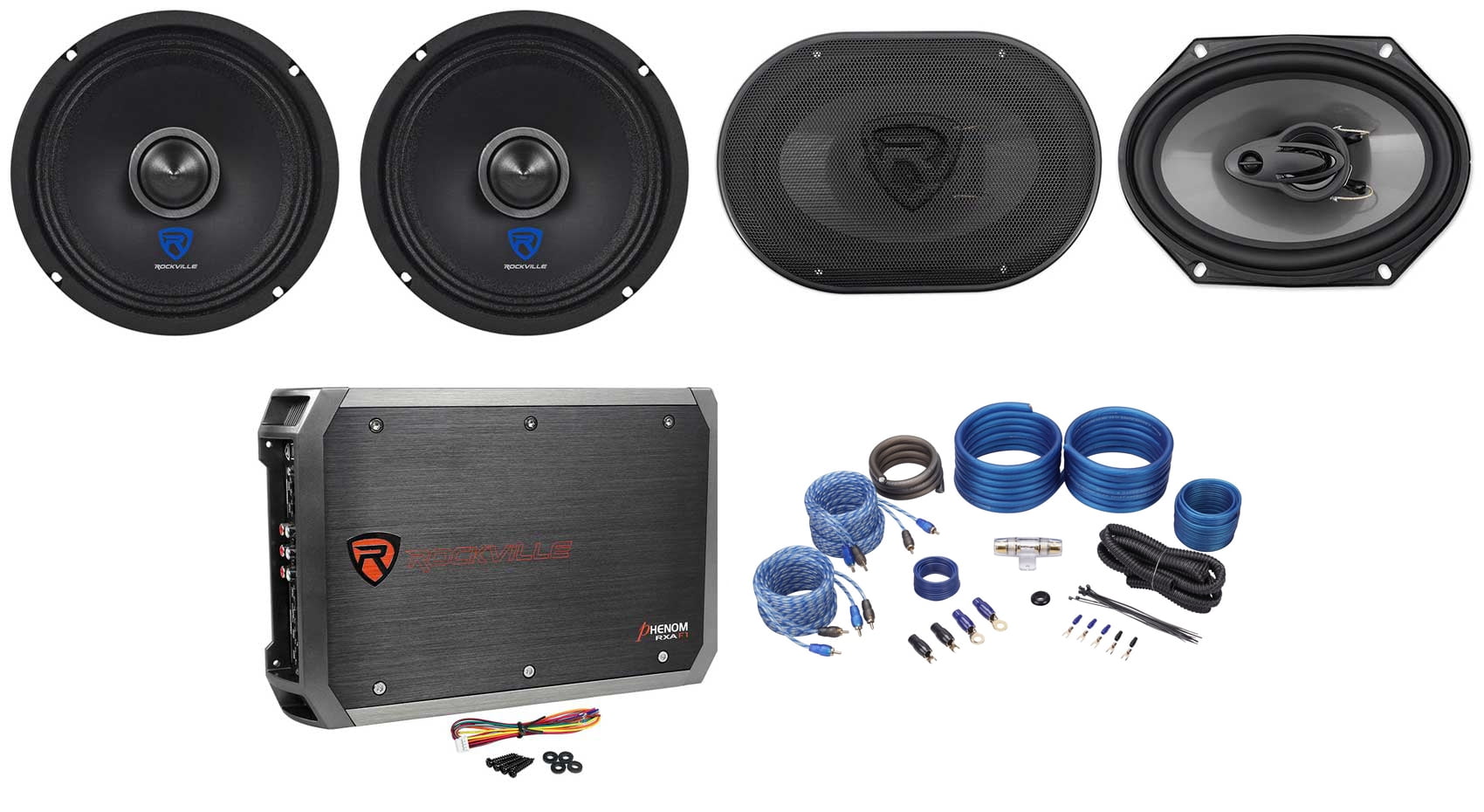 Rockville (2) RXM68 6.5" 300w 8 Ohm Mid-Range Drivers