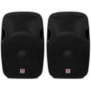 2 Rockville SPGN154 15 Passive 1600W DJ PA Speakers Lightweight Cabinet 4 Ohm