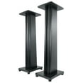 thumbnail image 1 of (2) Rockville SS36B Black Wood Grain 36" Speaker Stands Fits MartinLogan MO15IRW, 1 of 8