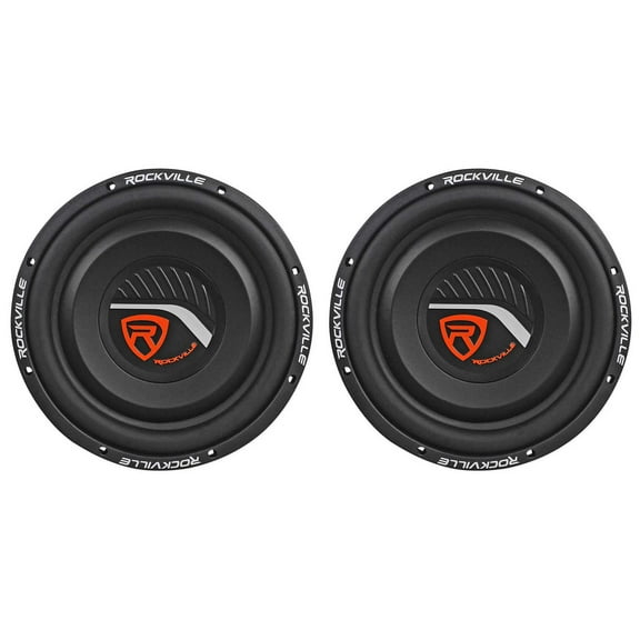 2 Rockville W12T4S4 12" Shallow Mount 1400w Car Subwoofers, CEA Compliant, 4-Ohm