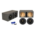 thumbnail image 1 of (2) Rockville W15K9D2 15" 10,000w Car Audio Subwoofers+Vented Sub Box Enclosure, 1 of 15