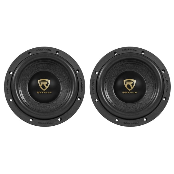 Rockville W65K9D4 6.5" K9 Car Subwoofers, 1000W Peak 250W RMS Each, DVC 4 Ohm, CEA Rated, 2-piece