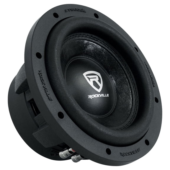 (2) Rockville W8K6D4 V2 8" 1400w Peak 350w RMS Subwoofers+Mono Amplifier+Amp Kit