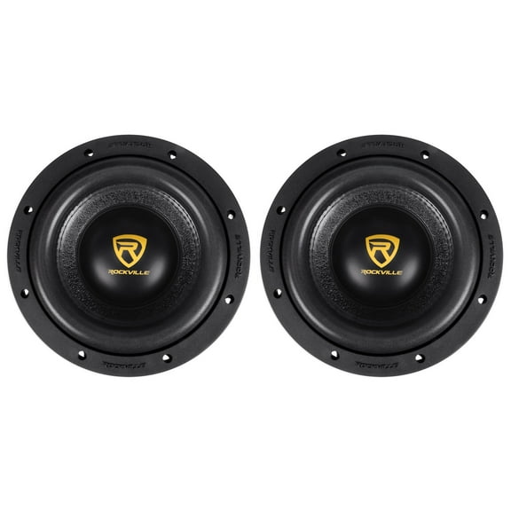 (2) Rockville W8K9D2 8" 2000 Watt Car Stereo Subwoofers Dual 2-Ohm CEA Subs