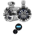 thumbnail image 1 of 2 Rockville WB65 6.5" 600w Metal Marine Wakeboard Swivel Tower Speakers+Receiver, 1 of 12