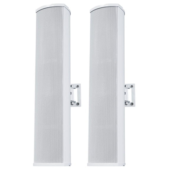 (2) Rockville WET ARRAY 4 White Line Array Speakers For church/School/Auditorium