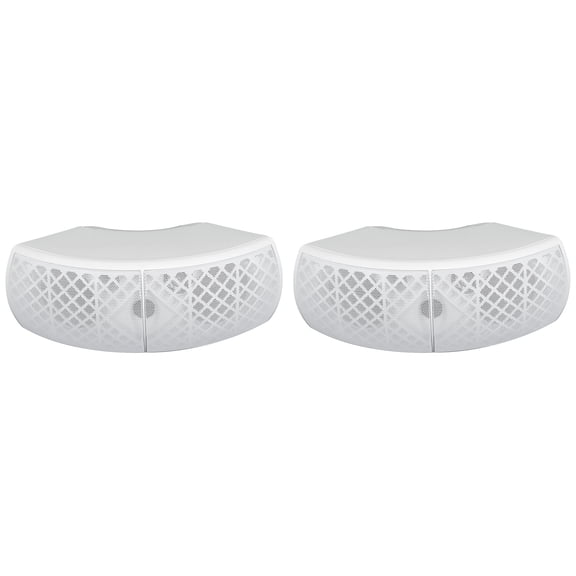 (2) Rockville WET-D4 White Indoor/Outdoor Commercial/Restaurant/Bar 70V Speakers