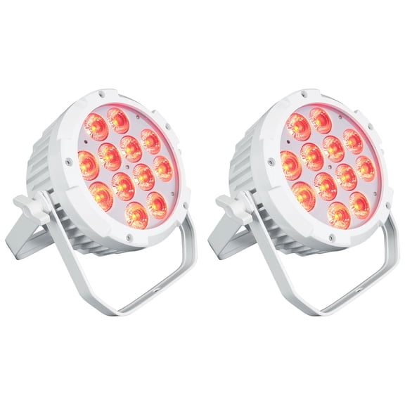 (2) Rockville WET PAR PRO White Indoor/Outdoor Wash Up Lights Restaurant Stage