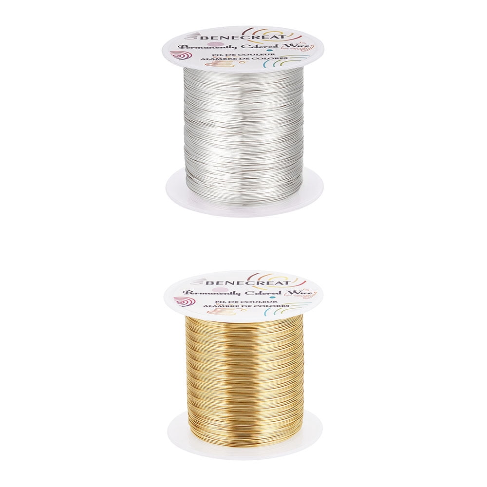 2 Roll 26 Gauge/0.4mm 120m Jewelry Beading Wire Tarnish Resistant ...