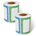 thumbnail image 1 of 2 Roll Colorful Name Tags, Colors Plain Name tag Labels with Perforated Line for Office Home Kitchen Refrigerator, 1 of 8
