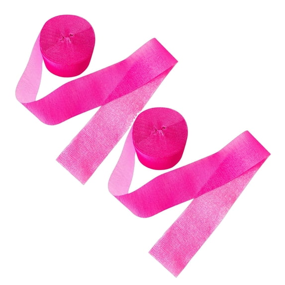 2 Roll Crepe Paper Streamer, Crepe Paper Streamers Rolls for Party Decorations, Birthday, Party and Wedding Decoration 1.8"x82ft
