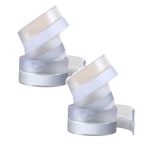 2 Roll Door Bottom Draft Stopper, 3-Meter Silicone Door and Window Sealing Strip, Glass Door Windproof and Self-Adhesive Adhesive, Multifunctional Bottom Strip
