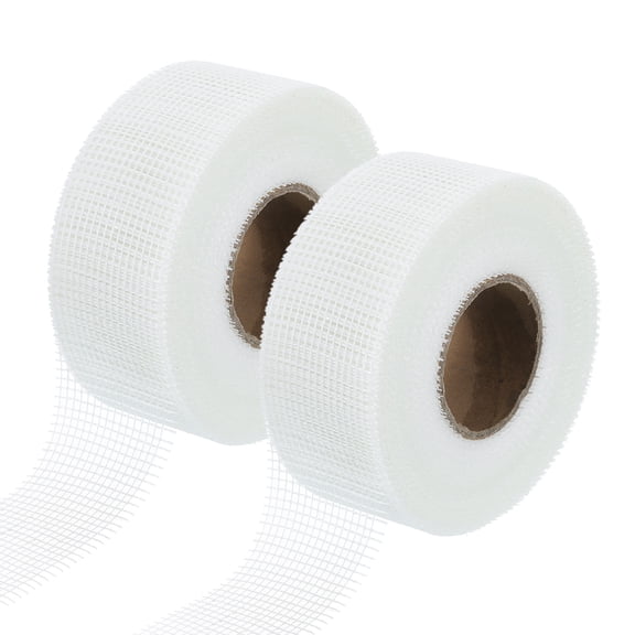 2 Roll Drywall Joint Tape, 2" x 148Ft Self-Adhesive Fiberglass Cement Board Tape