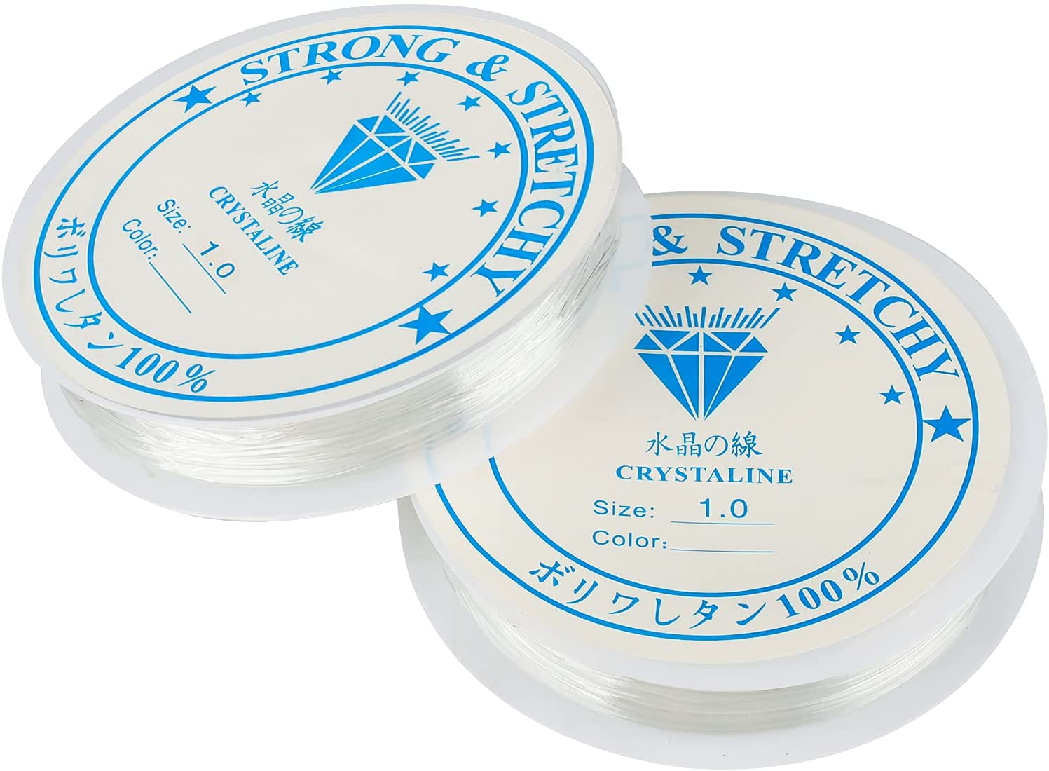 2 Roll Elastic String 1mm Stretchy Bracelet String