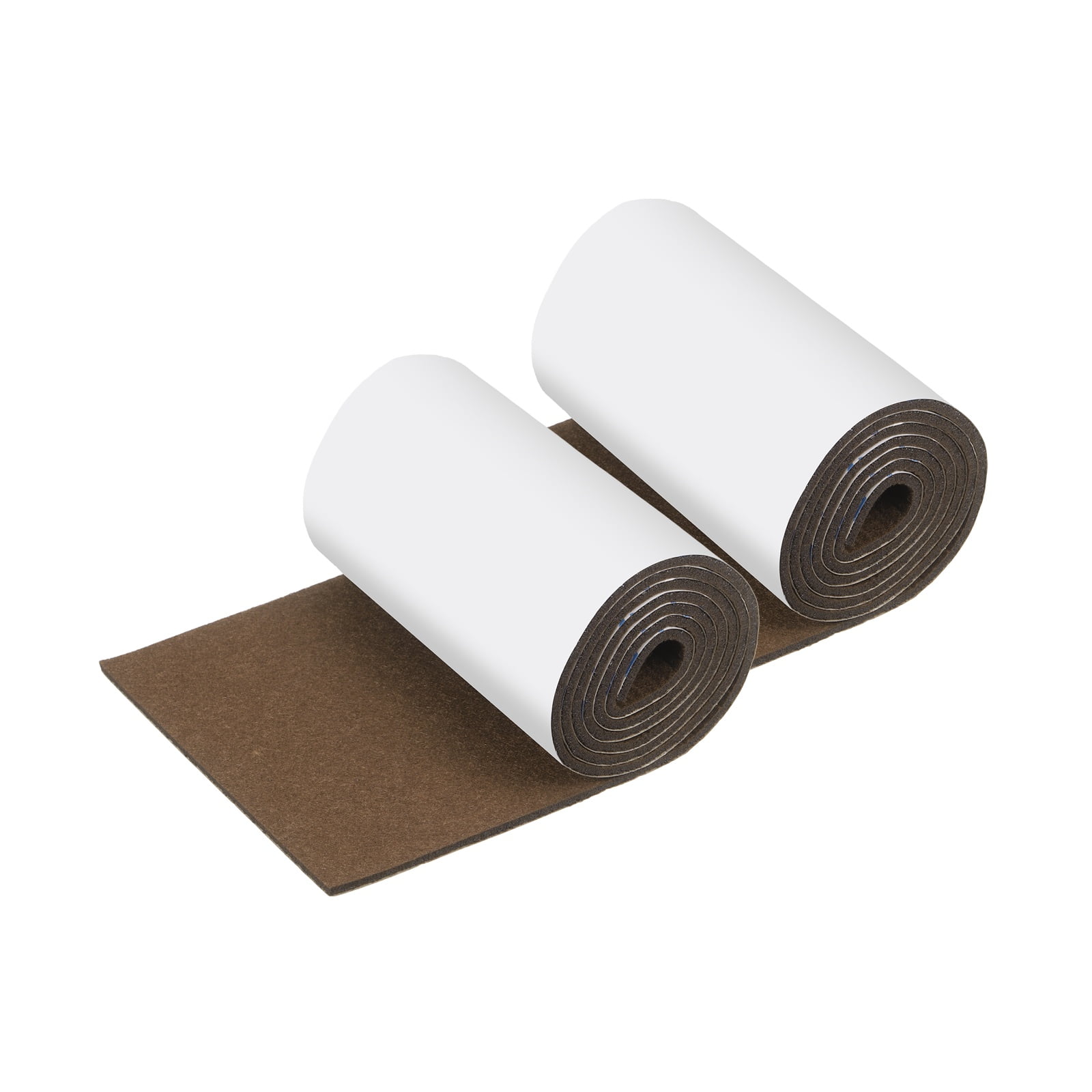 2 Roll Felt Furniture Pads, 40 x 5 x 1.2 Inch Non-Slip Self-Adhesive Floor Protectors, Cuttable Felts Strip Tape Roll for Hardwood Floors and Home Appliances, Brown