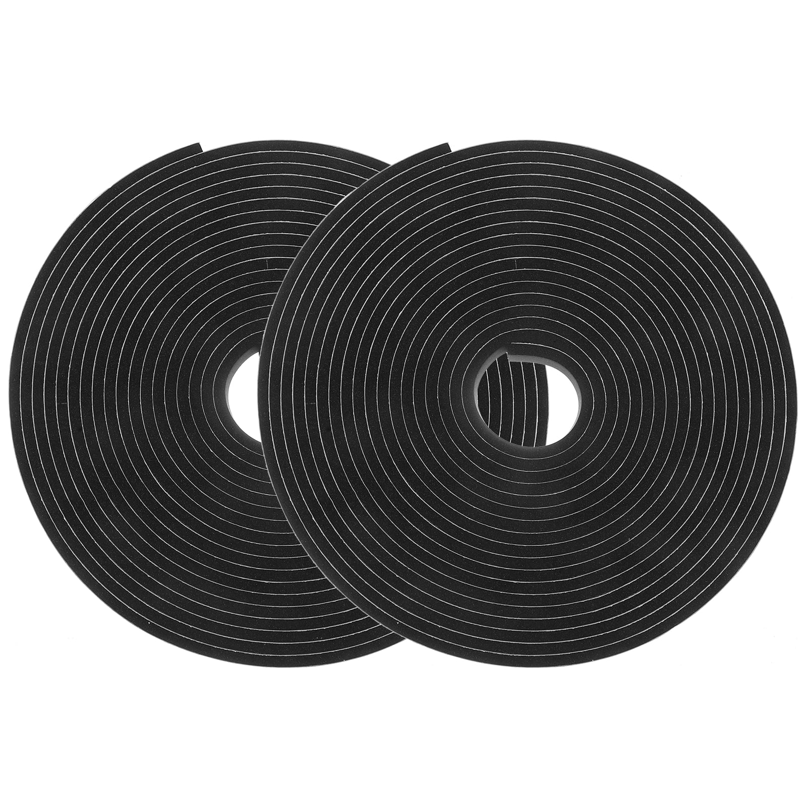 2 Roll of Weather Stripping Door Seal Strips High Density Foams Tapes
