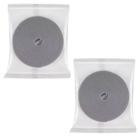 2 Rolls of 0.5 Inch Wide Stretch Strapping Garden Tie Tape, Plant Supports, Garden Ties for Climbing Plants, Plant Twist Tie for Plant Gardening, Home, Office, 33 Feet Long in Total,Grey