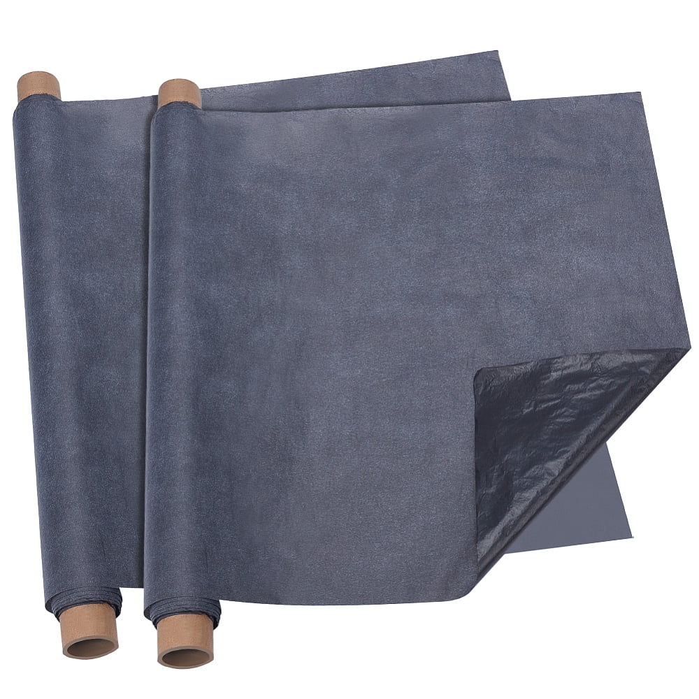 2 Rolls 10.9Yards Carbon Graphite Copy Paper Carbon Transfer Tracing Paper Black Waxed Carbon Paper for Drawing Sewing Patterns 16.93inches Wide DIY