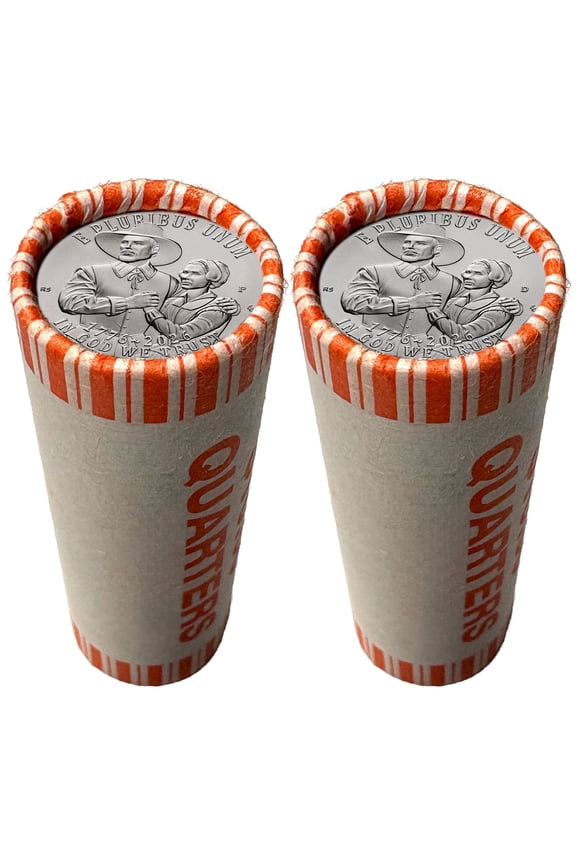 2 Rolls - 2026 Mayflower Compact Quarters - Both P & D Mints - America's 250th  Anniversary